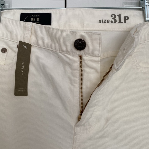 J Crew REID Corduroy Cigarette Pants Ivory Size 31 P - Picture 6 of 12